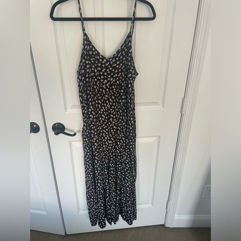 NATURAL LIFE Black Floral Jumpsuit